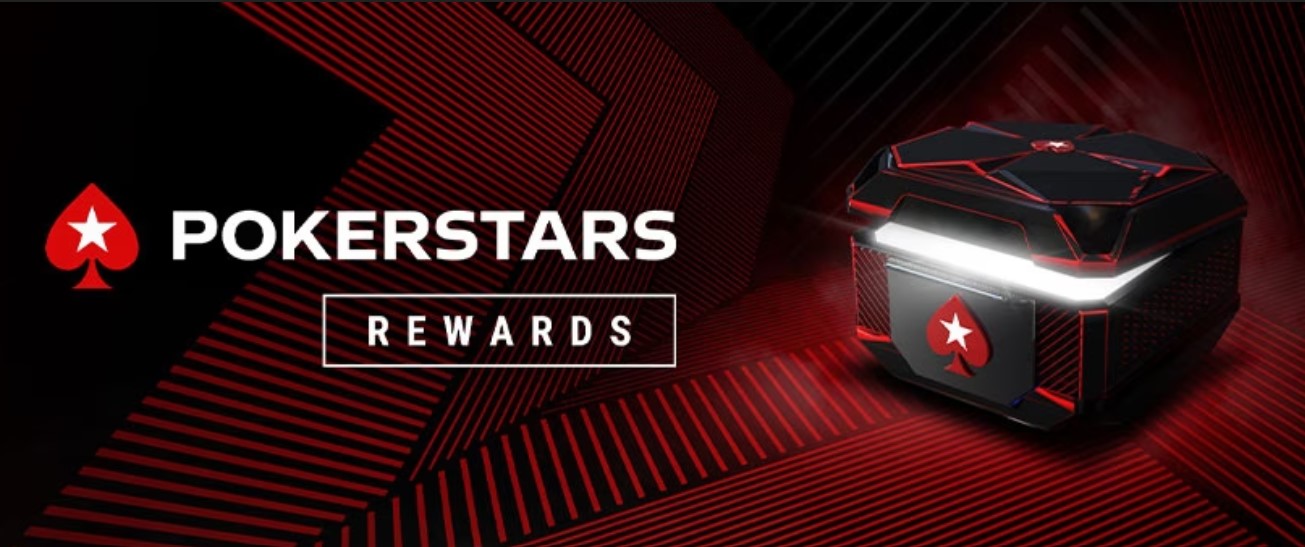 This image shows a promotional banner for PokerStars Rewards.