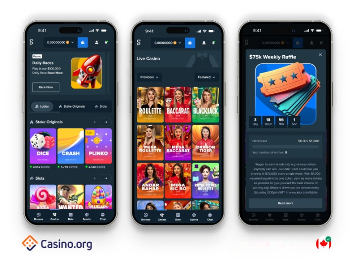 Stake casino mobile preview