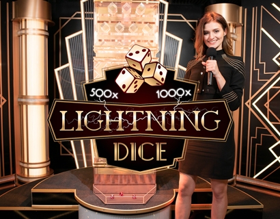 Dealerin von Lightning Dice Live Game von Evolution