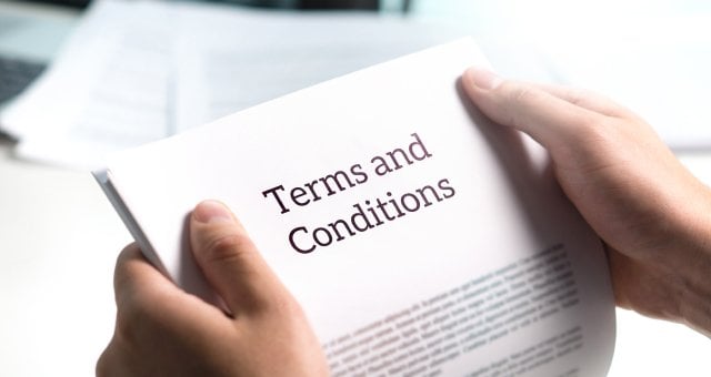 Terms and conditions