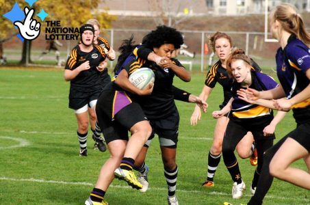 Frauen, Rugby, National Lottery Logo