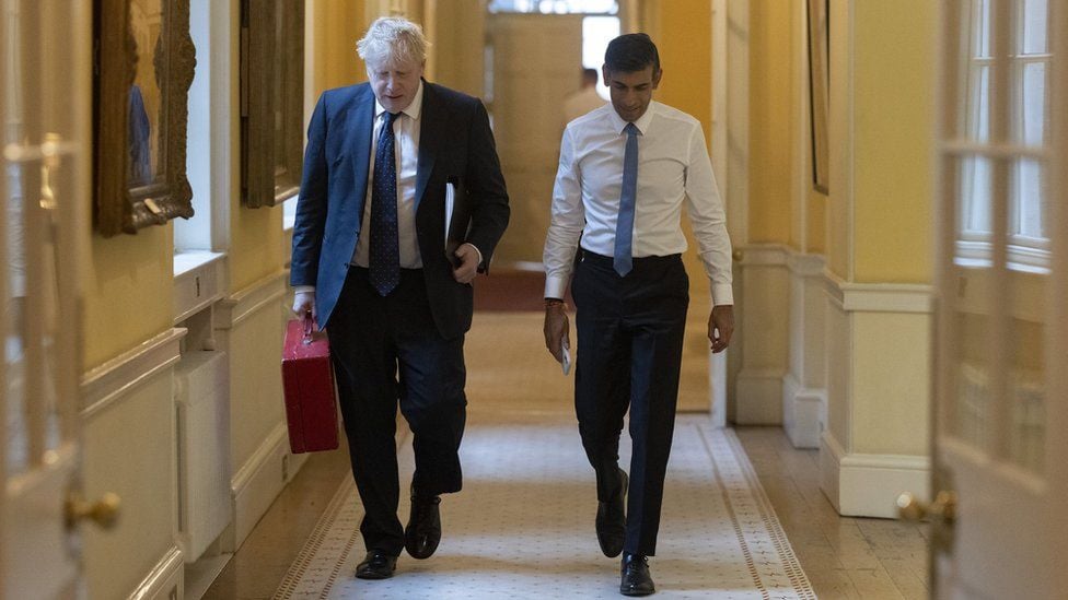 Boris Johnson and Rishi Sunak