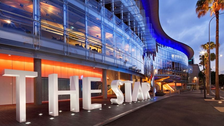 The Star Grand Hotel in New South Wales at dusk