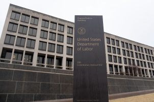 The Frances Perkins Building of the Department of Labor offices in DC